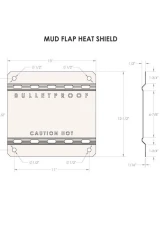 BulletProof Hitches BulletProof Heat Shield for Mudflap - Stainless Steel Exhaust Protection                                     - HEATSHIELD - Image 7