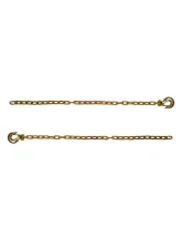 BulletProof LDCHAINS Light Duty 1/4" Safety Chains 37" Length 12,600 lb Capacity Pair                                     - LDCHAINS - Image 3
