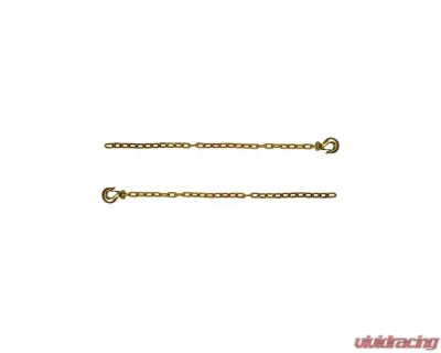 BulletProof LDCHAINS Light Duty 1/4" Safety Chains 37" Length 12,600 lb Capacity Pair - LDCHAINS