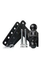 BulletProof Hitches BulletProof 2.5" Medium Duty 4" Drop/Rise Hitch, 14,000 lb Capacity                                     - MD254 - Image 3