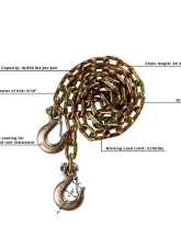 BulletProof MDCHAINS Medium Duty 5/16" Safety Chains 38" Length 18,800 lb Capacity Pair                                     - MDCHAINS - Image 8