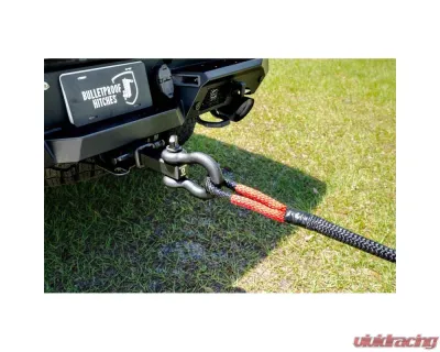 BulletProof Hitches Medium Duty 3/4" x 20' Kinetic Recovery Rope, 19,200 lb Break Strength, Black - MDKINETICROPE