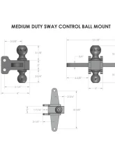 BulletProof Hitches BulletProof Medium Duty Sway Control Ball Mount, Dual 2"/2-5/16" Balls, 14K lbs                                     - MDSWAYCONTROLBALL - Image 6