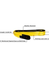 BulletProof Hitches BulletProof Medium Duty 2" x 20' Tow Strap, 5,300 lbs WLL, Polyester Webbing                                     - MDTOWSTRAP - Image 6