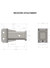 BulletProof Hitches BulletProof 2" Receiver Attachment for Medium/Heavy Duty Hitches                                     - RECEIVERATTACHMENT - Image 6