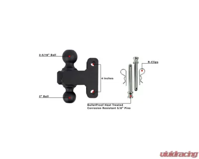 BulletProof Hitches BulletProof Heavy/Extreme Duty 2" & 2-5/16" Dual Ball Replacement - REPLACEMENTBALL