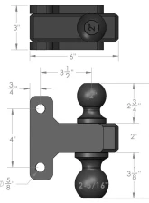 BulletProof Hitches BulletProof Heavy/Extreme Duty 2" & 2-5/16" Dual Ball Replacement                                     - REPLACEMENTBALL - Image 5
