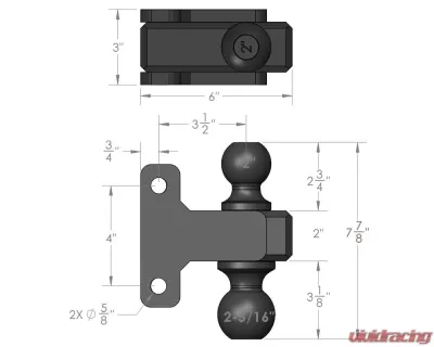 BulletProof Hitches BulletProof Heavy/Extreme Duty 2" & 2-5/16" Dual Ball Replacement - REPLACEMENTBALL