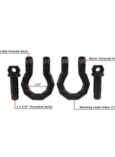 BulletProof Hitches BulletProof Channel Shackles Pair - 1/2" Shackles, 5/8" Bolts, 6,500 lbs Rating                                     - SMALLSHACKLE - Image 7