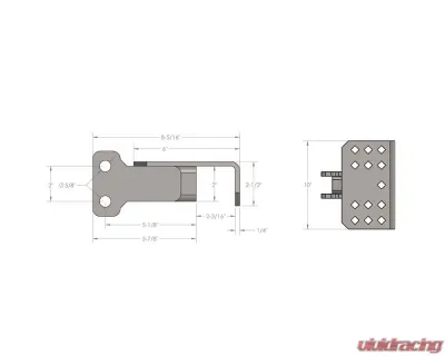BulletProof Hitches BulletProof Hitch Step Attachment, 1,000 lb Capacity, Heavy-Duty Steel - STEP