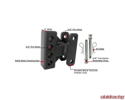 BulletProof Hitches BulletProof Medium Duty Weight Distribution Adapter, 2" Wide, 6,500 lbs Rated - WEIGHTDIST