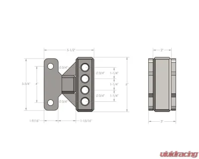 BulletProof Hitches BulletProof Medium Duty Weight Distribution Adapter, 2" Wide, 6,500 lbs Rated - WEIGHTDIST