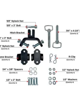 BulletProof Hitches BulletProof Frame-Mounted Hardware Kit for Stabilizer Bars, Black Finish                                     - FRAMEHARDWARE - Image 2