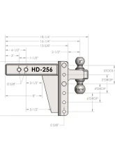 BulletProof Hitches BulletProof 2.5" Shank Heavy Duty 6" Drop/Rise Hitch for 2010+ 2500/F250                                     - HD256 - Image 6