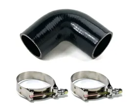 System1 Designs Black Silicone Coupler 90 Degree w/ 2x T-Bolt Clamps