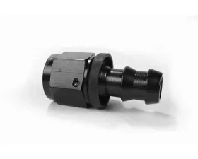 System1 Designs -10AN Black Anodized Straight Socketless Push Lock Hose End