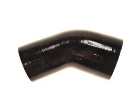 System1 Designs 45 Degree Black Silicone Reducer Coupler Turbo Pipe w/ 2x T-Bolt Clamps