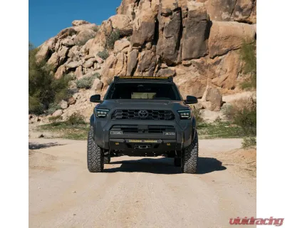 C4 Fabrication Roof Rack with 40in Light Bar Cutout Mount Toyota 4Runner 6th Gen 2025+ - 1125-70110