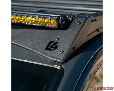 C4 Fabrication Roof Rack with 40in Light Bar Cutout Mount Toyota 4Runner 6th Gen 2025+ - 1125-70110