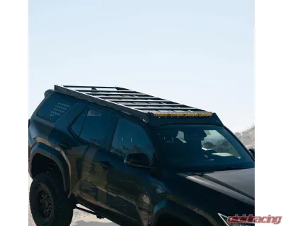C4 Fabrication Roof Rack with 40in Light Bar Cutout Mount Toyota 4Runner 6th Gen 2025+ - 1125-70110