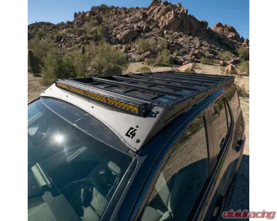 C4 Fabrication Roof Rack with 40in Light Bar Cutout Mount Toyota 4Runner 6th Gen 2025+ - 1125-70110