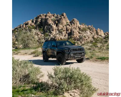 C4 Fabrication Roof Rack with 40in Light Bar Cutout Mount Toyota 4Runner 6th Gen 2025+ - 1125-70110