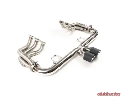 Fabspeed Race Competition Exhaust System w/Single Wall Brushed SS Tips Porsche 992 GT3 2022+ - FS.POR.992GT3.LTRHSBR
