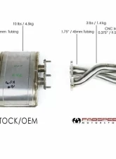 Fabspeed Rear Center Muffler Bypass X Pipe Ferrari F8 Tributo 2020-2022                                     - FS.FER.F8.MB - Image 2