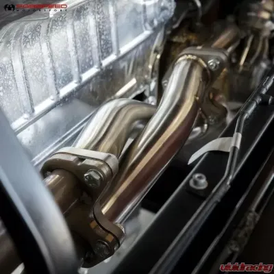 Fabspeed Rear Center Muffler Bypass X Pipe Ferrari F8 Tributo 2020-2022 - FS.FER.F8.MB