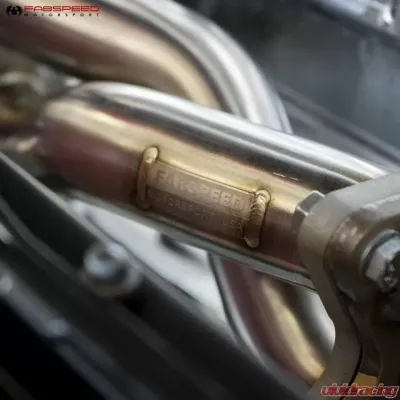 Fabspeed Rear Center Muffler Bypass X Pipe Ferrari F8 Tributo 2020-2022 - FS.FER.F8.MB
