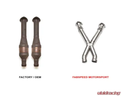 Fabspeed Secondary Race X-Pipes Aston Martin DB9 2004-2016 - FS.ASM.DB9.CBXP