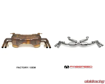 Fabspeed Supersport X-Pipe Exhaust System Audi R8 V8 2013-2015 - FS.AUD.R8V82.SS