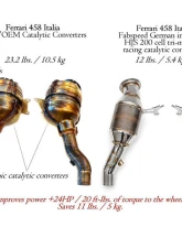 Fabspeed Sport Catalytic Converters Ferrari 458 Italia 2010-2015                                     - FS.FER.458.SC - Image 2