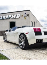 Fabspeed Polished Stainless Steel Deluxe Quad Style Tips Lamborghini Gallardo 2004-2008                                     - FS.LAM.GDO.QDTP - Image 4