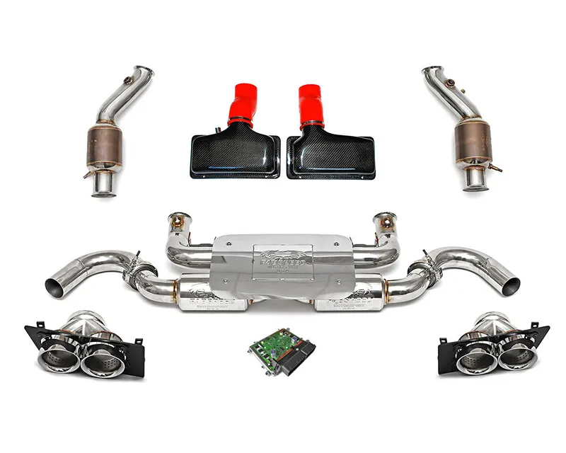 Fabspeed Street Performance Package w/ Polished Stainless Steel Tips Lamborghini Gallardo Coupe | Spyder 2004-2008 - FS.LAM.GDO.SPKGE