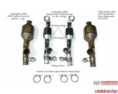 Fabspeed Primary Sport Catalytic Converters Lamborghini Murcielago 2001-2006 - FS.LAM.MUR.PSC