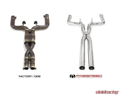 Fabspeed Resonator Bypass X-Pipe Maserati Ghibli RWD 2013+ - FS.MAS.GH.RBXP