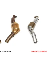 Fabspeed Primary Sport Cat Downpipes Maserati Ghibli AWD 2013+                                     - FS.MAS.GHQ4.SCDP - Image 2