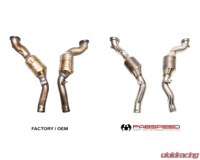Fabspeed Primary Sport Cat Downpipes Maserati Ghibli AWD 2013+ - FS.MAS.GHQ4.SCDP