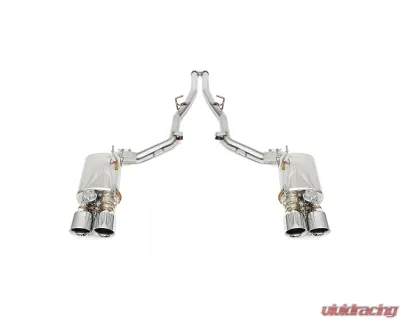 Fabspeed Valvetronic Rear Mufflers w/ Satin Black Tips Maserati Ghibli 2013+ - FS.MAS.GH.VLVMB
