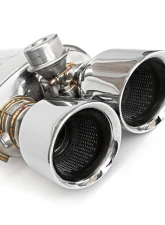 Fabspeed Valvetronic Catback Exhaust System w/ Satin Black Tips Maserati Ghibli RWD 2013+                                     - FS.MAS.GH.VLVSYSB - Image 2