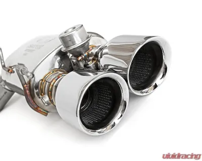 Fabspeed Valvetronic Catback Exhaust System w/ Satin Black Tips Maserati Ghibli RWD 2013+ - FS.MAS.GH.VLVSYSB