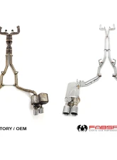 Fabspeed Valvetronic Catback Exhaust System w/ Satin Black Tips Maserati Ghibli RWD 2013+                                     - FS.MAS.GH.VLVSYSB - Image 4
