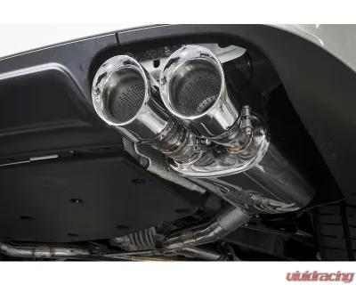 Fabspeed Valvetronic Catback Exhaust System w/ Satin Black Tips Maserati Ghibli RWD 2013+ - FS.MAS.GH.VLVSYSB