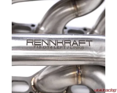Fabspeed RENNKRAFT Modular Street and Racing Headers w/ HJS Catalytic Converters Porsche 718 GT4 | GTS | Spyder 2020-2023 - FS.POR.718GT4.MDLRHDR.CB