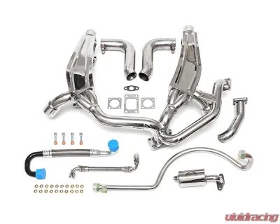 Fabspeed Sport Headers w/ Heat & 930 Slantnose Model Porsche 911 Turbo 930 1976-1989 - FS.POR.911T.SHDRWHS