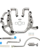 Fabspeed Sport Headers w/ Heat & 930 Slantnose Model Porsche 911 Turbo 930 1976-1989                                     - FS.POR.911T.SHDRWHS - Image 2