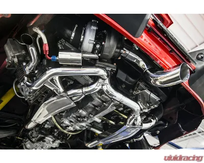 Fabspeed Sport Headers w/ Heat & 930 Slantnose Model Porsche 911 Turbo 930 1976-1989 - FS.POR.911T.SHDRWHS
