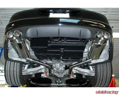 Fabspeed Maxflo Performance Exhaust System w/ Satin Black Tips Porsche 970 Panamera V6 2010-2016 - FS.POR.970V6.MAXB
