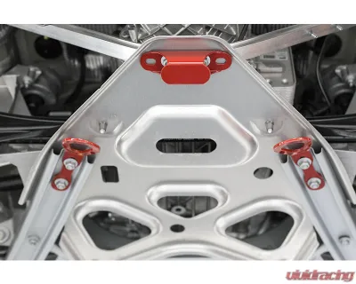 Fabspeed Jack Point Powder Coated Red Porsche 981 Boxster | Cayman 2013-2016 - FS.POR.981.JP